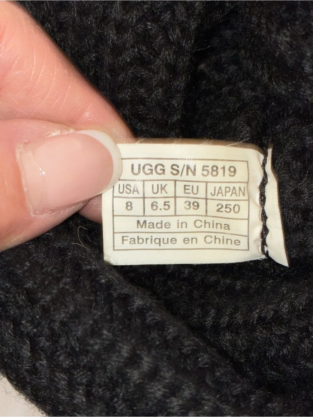 UGG material designed